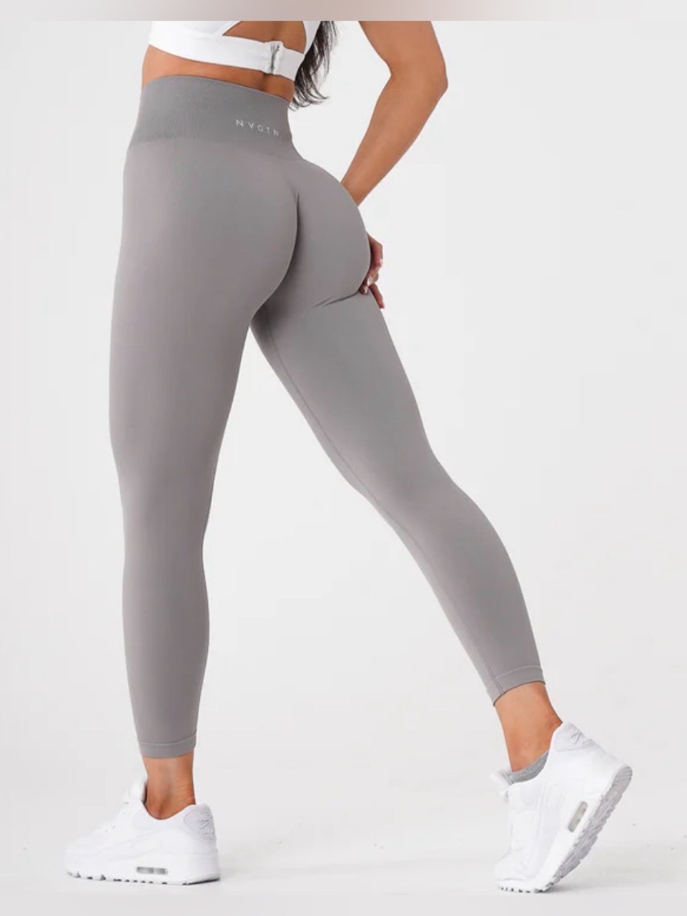 NVGTN High-Waist Sculpting Leggings — Grey  Medium
